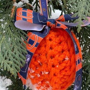 Crocheted CHICAGO BEARS Keepsake Ornament